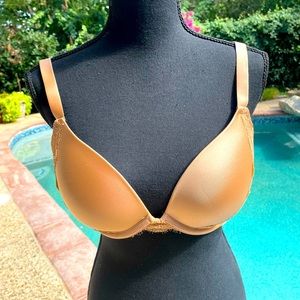 Ambrielle, underwire, plunge, push-up, Bra, size 36D